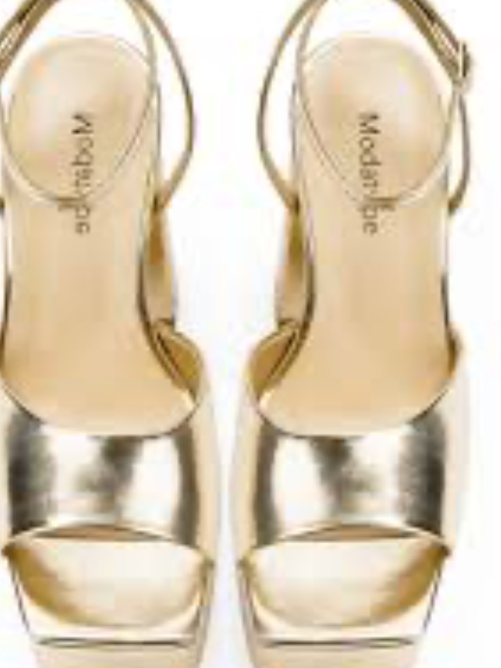 Madewell Women's Metallic Gold Platform Sandals